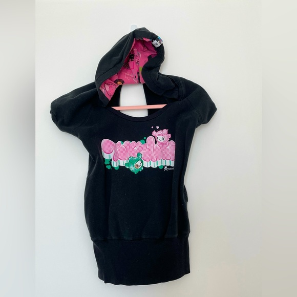 tokidoki Tops - Tokidoki Capped Sleeve Hoodie